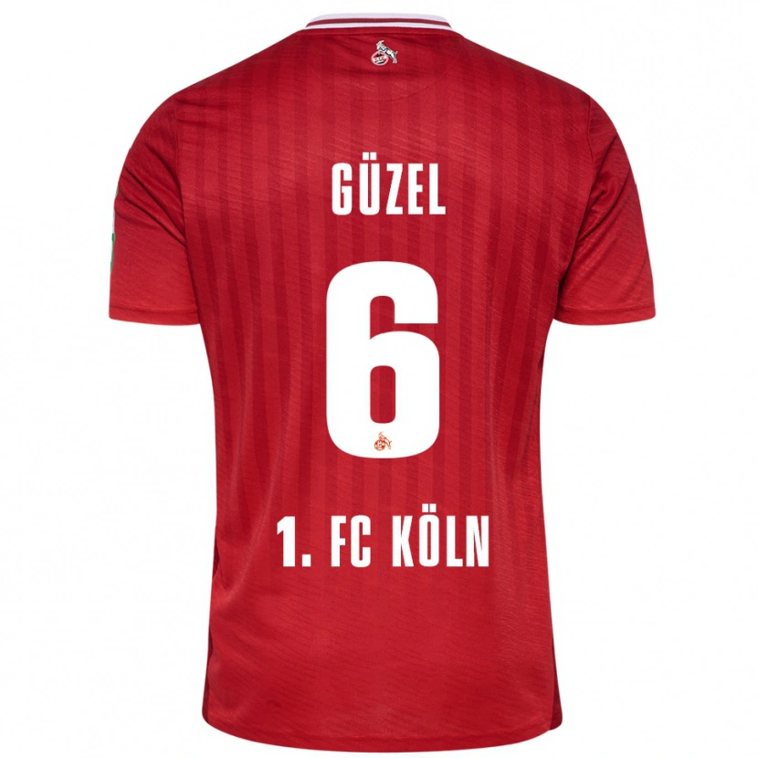 Danxen Kinder Arian Güzel #6 Rot Weiß Auswärtstrikot Trikot 2025/26 T-Shirt Österreich