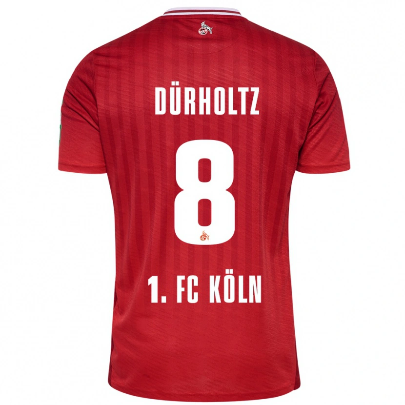Danxen Kinder Luca Dürholtz #8 Rot Weiß Auswärtstrikot Trikot 2025/26 T-Shirt Österreich