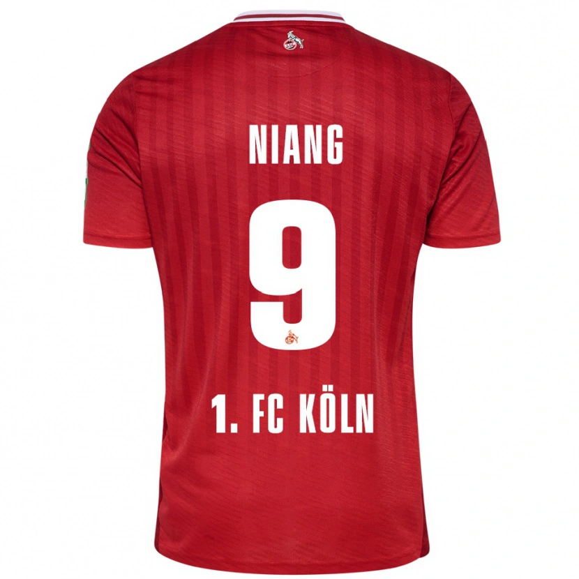 Danxen Kinder Youssoupha Niang #9 Rot Weiß Auswärtstrikot Trikot 2025/26 T-Shirt Österreich