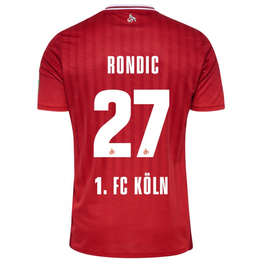 Danxen Kinder Imad Rondic #27 Rot Weiß Auswärtstrikot Trikot 2025/26 T-Shirt Österreich