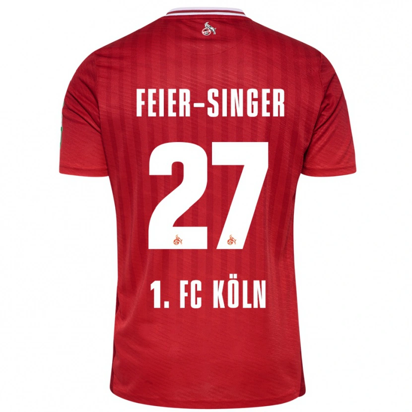 Danxen Kinder Laura Feier-Singer #27 Rot Weiß Auswärtstrikot Trikot 2025/26 T-Shirt Österreich