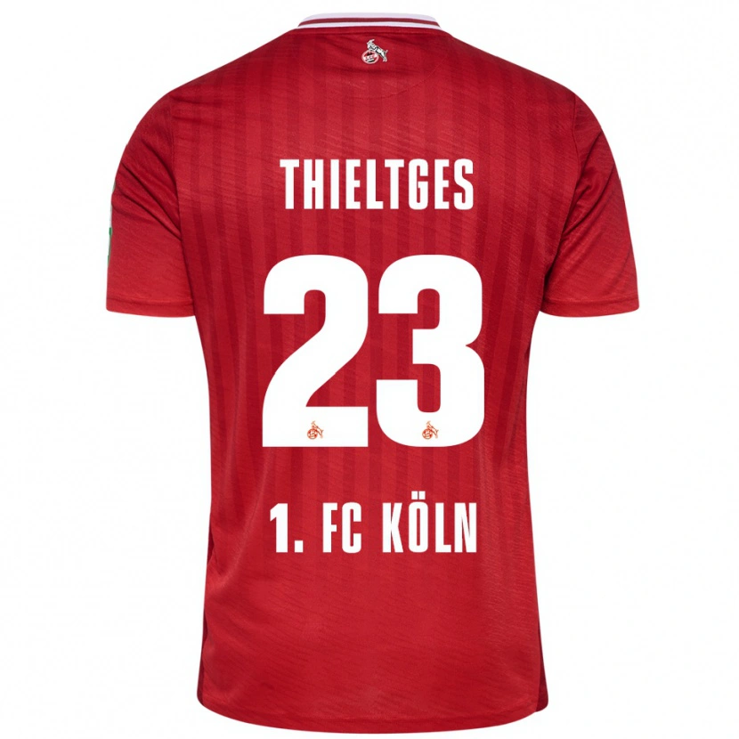 Danxen Kinder Phil Thieltges #23 Rot Weiß Auswärtstrikot Trikot 2025/26 T-Shirt Österreich