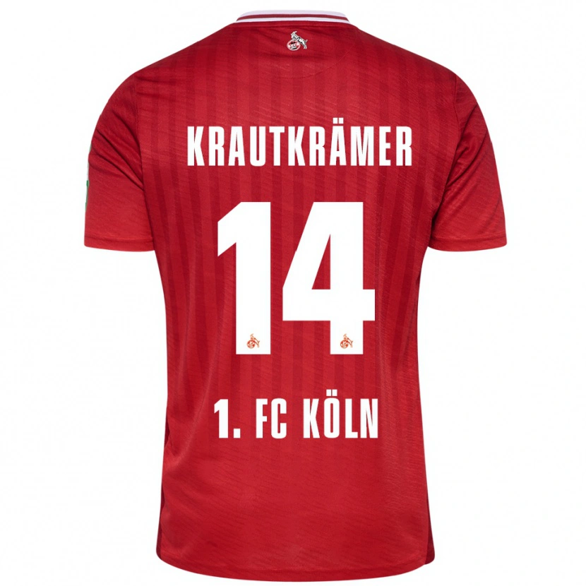Danxen Kinder Jakob Krautkrämer #14 Rot Weiß Auswärtstrikot Trikot 2025/26 T-Shirt Österreich