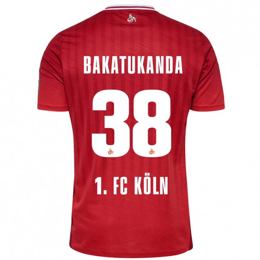 Danxen Kinder Elias Bakatukanda #38 Rot Weiß Auswärtstrikot Trikot 2025/26 T-Shirt Österreich
