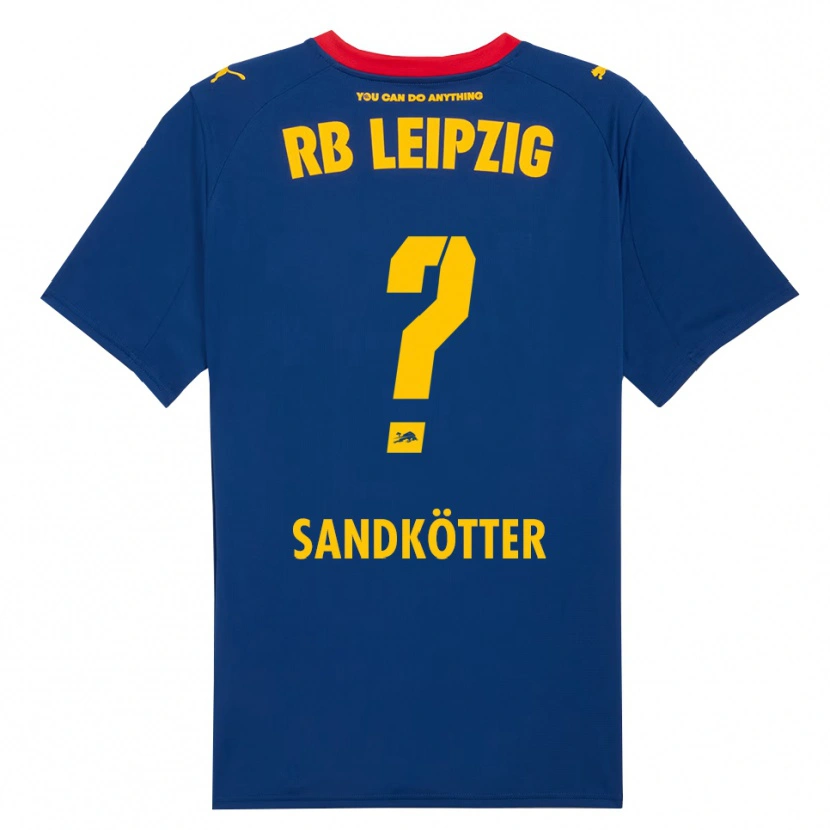 Danxen Kinder Constantin Sandkötter #0 Marineblau Rot Auswärtstrikot Trikot 2025/26 T-Shirt Österreich