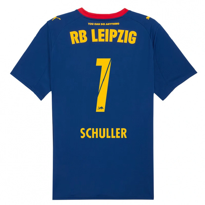 Danxen Kinder Gina Schüller #1 Marineblau Rot Auswärtstrikot Trikot 2025/26 T-Shirt Österreich