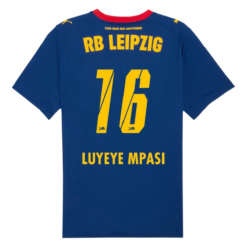 Danxen Kinder Seal Luyeye Mpasi #16 Marineblau Rot Auswärtstrikot Trikot 2025/26 T-Shirt Österreich