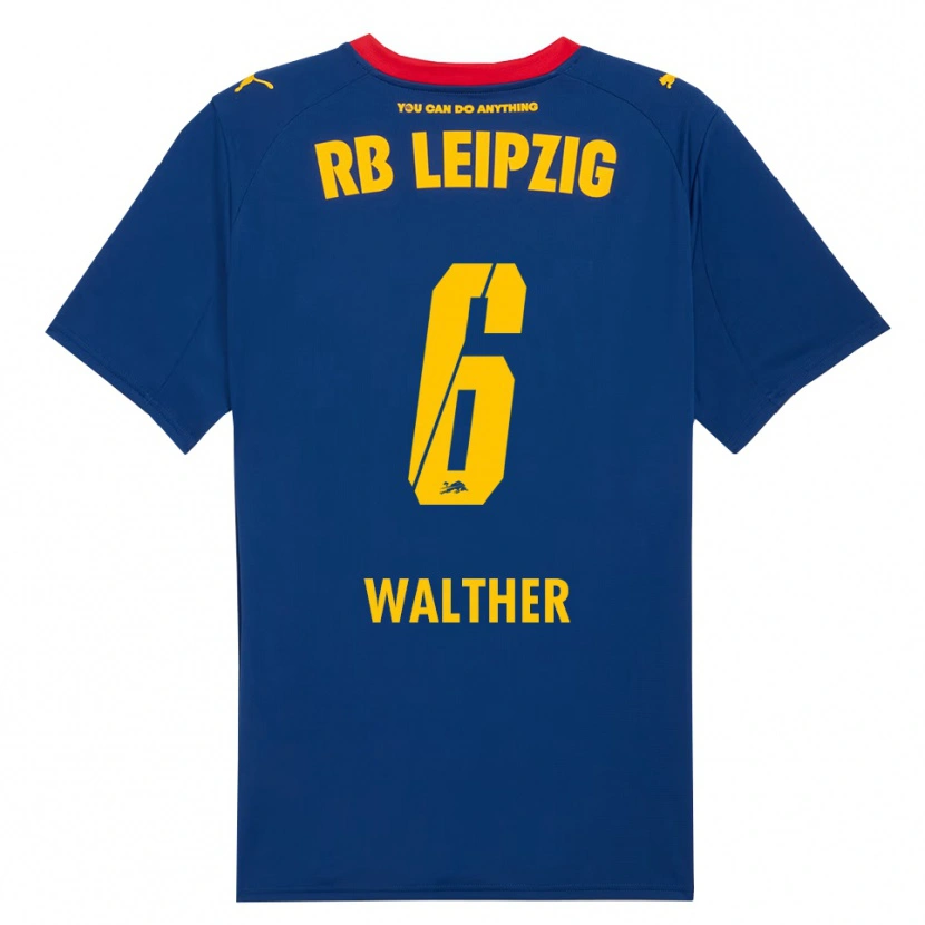 Danxen Kinder Mika Walther #6 Marineblau Rot Auswärtstrikot Trikot 2025/26 T-Shirt Österreich