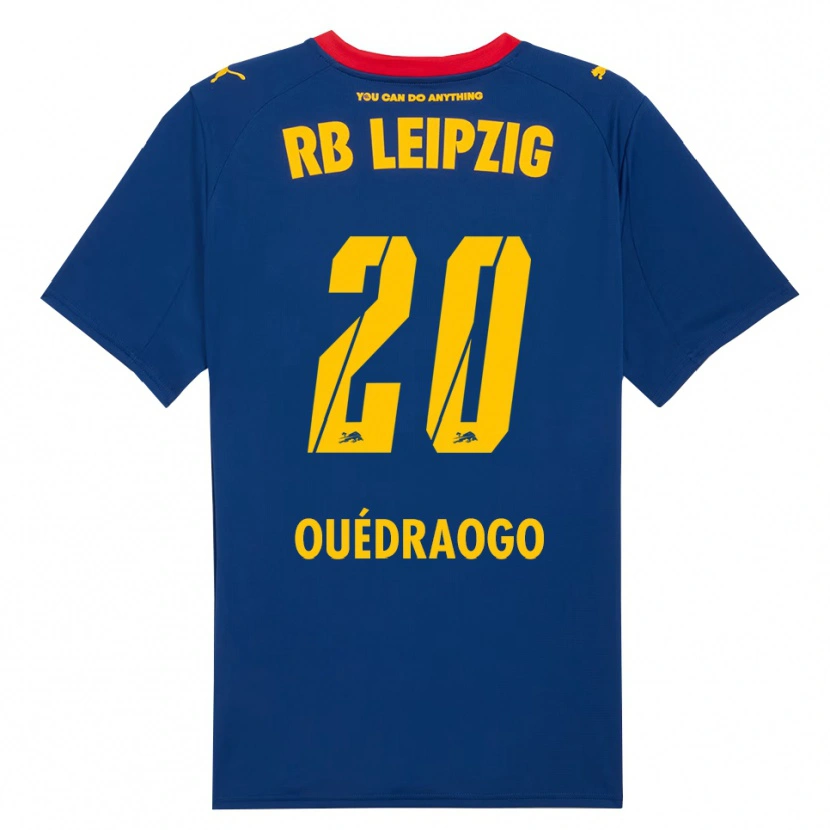 Danxen Kinder Assan Ouédraogo #20 Marineblau Rot Auswärtstrikot Trikot 2025/26 T-Shirt Österreich