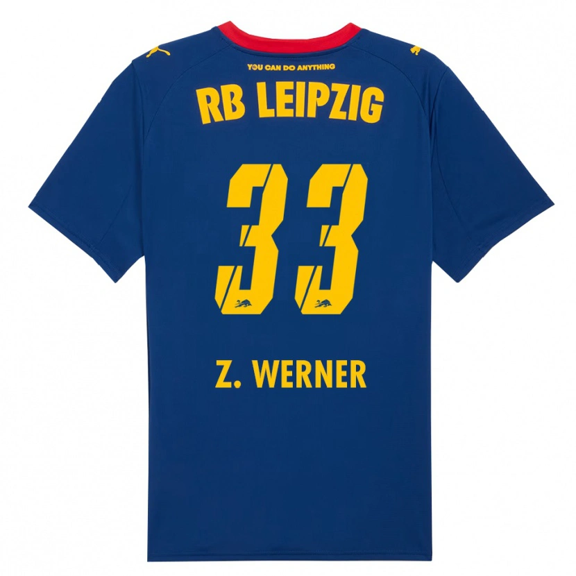 Danxen Kinder Zoé Werner #33 Marineblau Rot Auswärtstrikot Trikot 2025/26 T-Shirt Österreich