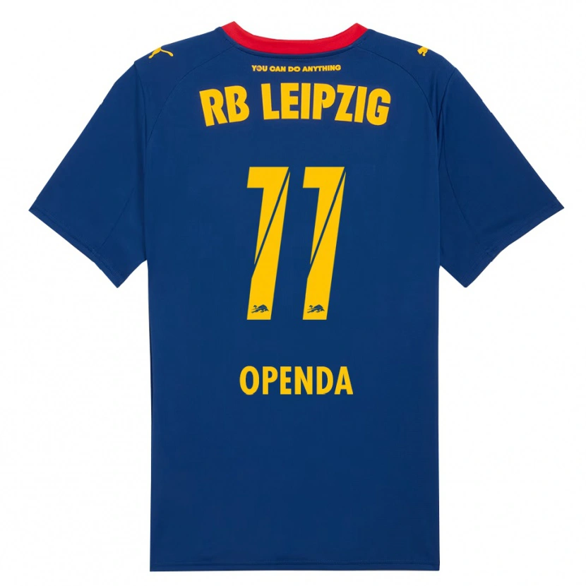 Danxen Kinder Loïs Openda #11 Marineblau Rot Auswärtstrikot Trikot 2025/26 T-Shirt Österreich