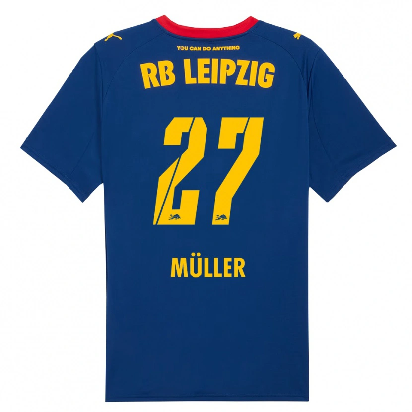 Danxen Kinder Marlene Müller #27 Marineblau Rot Auswärtstrikot Trikot 2025/26 T-Shirt Österreich