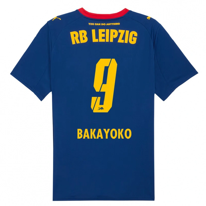 Danxen Kinder Johan Bakayoko #9 Marineblau Rot Auswärtstrikot Trikot 2025/26 T-Shirt Österreich