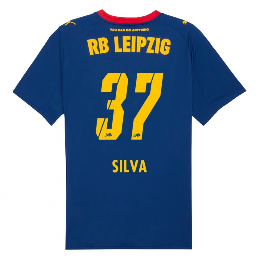 Danxen Kinder André Silva #37 Marineblau Rot Auswärtstrikot Trikot 2025/26 T-Shirt Österreich