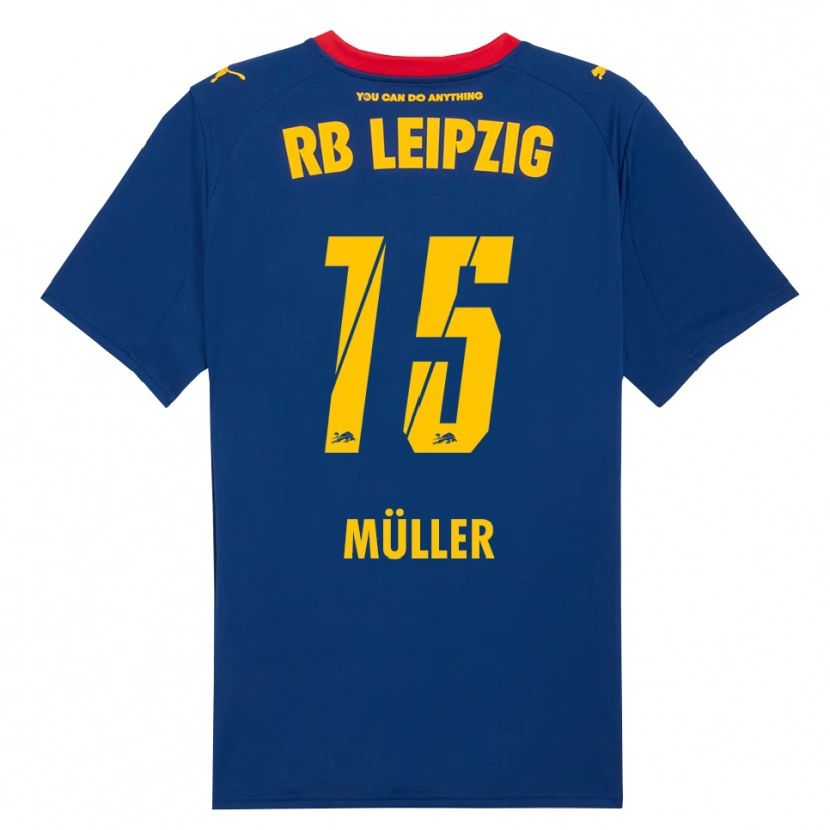 Danxen Kinder Hannes Müller #15 Marineblau Rot Auswärtstrikot Trikot 2025/26 T-Shirt Österreich
