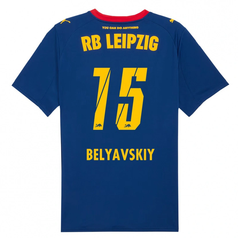 Danxen Kinder David Belyavskiy #15 Marineblau Rot Auswärtstrikot Trikot 2025/26 T-Shirt Österreich