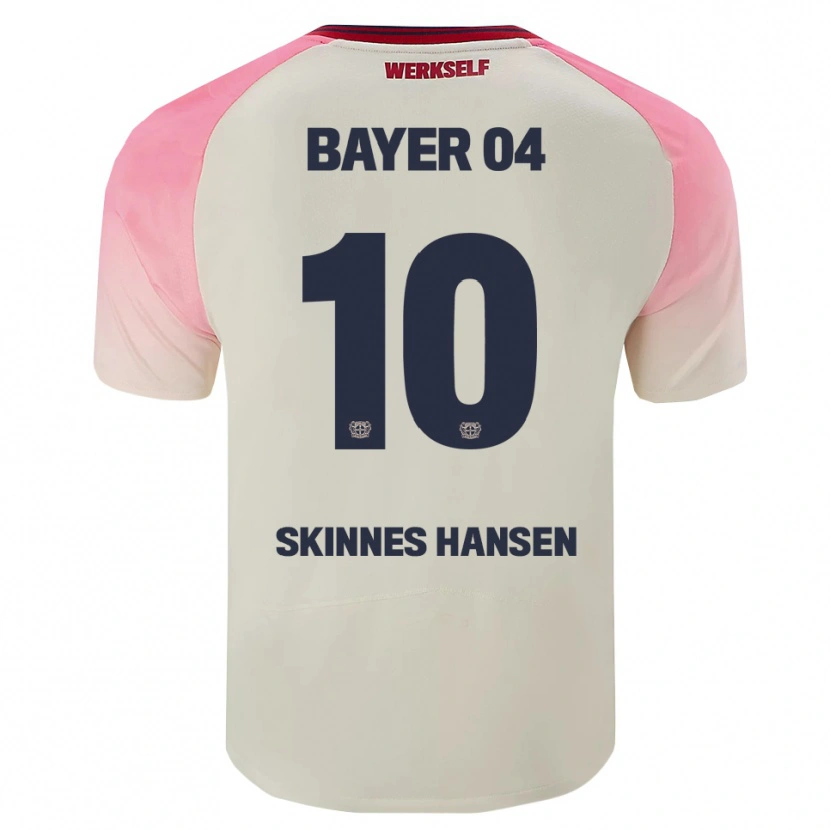 Danxen Kinder Synne Skinnes Hansen #10 Pink Cremeweiß Auswärtstrikot Trikot 2025/26 T-Shirt Österreich