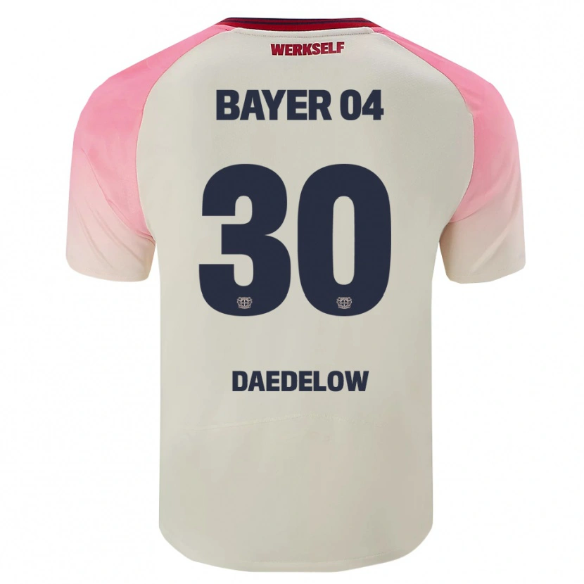 Danxen Kinder Ida Daedelow #30 Pink Cremeweiß Auswärtstrikot Trikot 2025/26 T-Shirt Österreich
