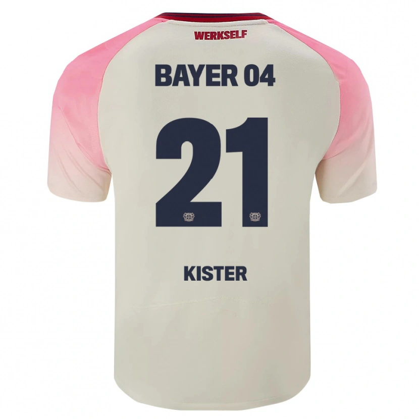 Danxen Kinder Akim Kister #21 Pink Cremeweiß Auswärtstrikot Trikot 2025/26 T-Shirt Österreich