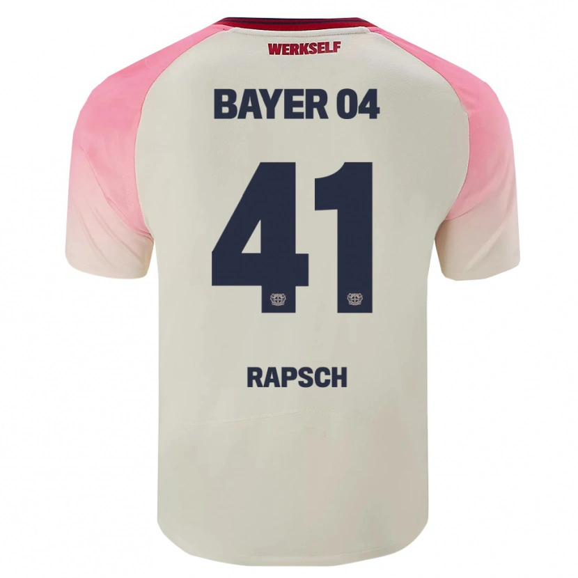 Danxen Kinder Simeon Rapsch #41 Pink Cremeweiß Auswärtstrikot Trikot 2025/26 T-Shirt Österreich