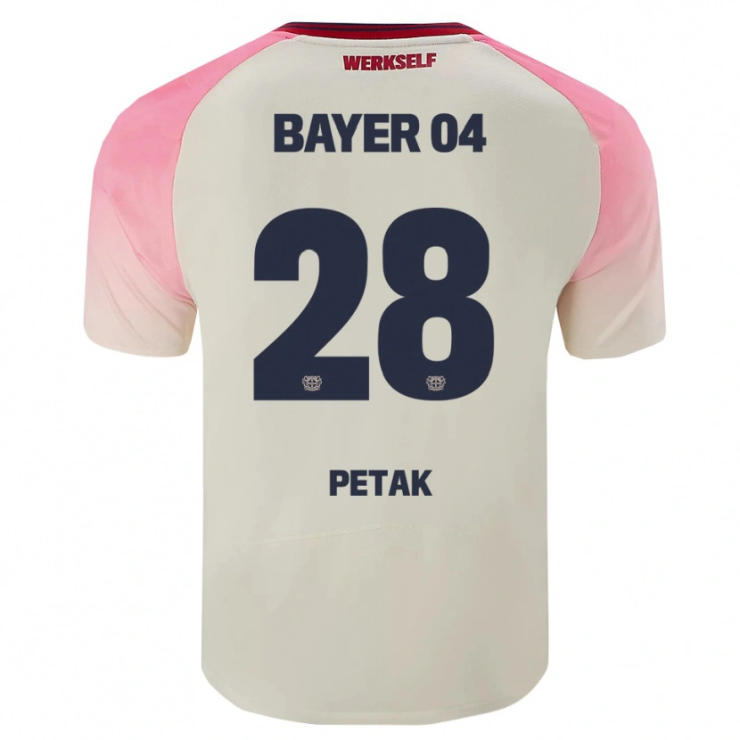 Danxen Kinder Raoul Petak #28 Pink Cremeweiß Auswärtstrikot Trikot 2025/26 T-Shirt Österreich