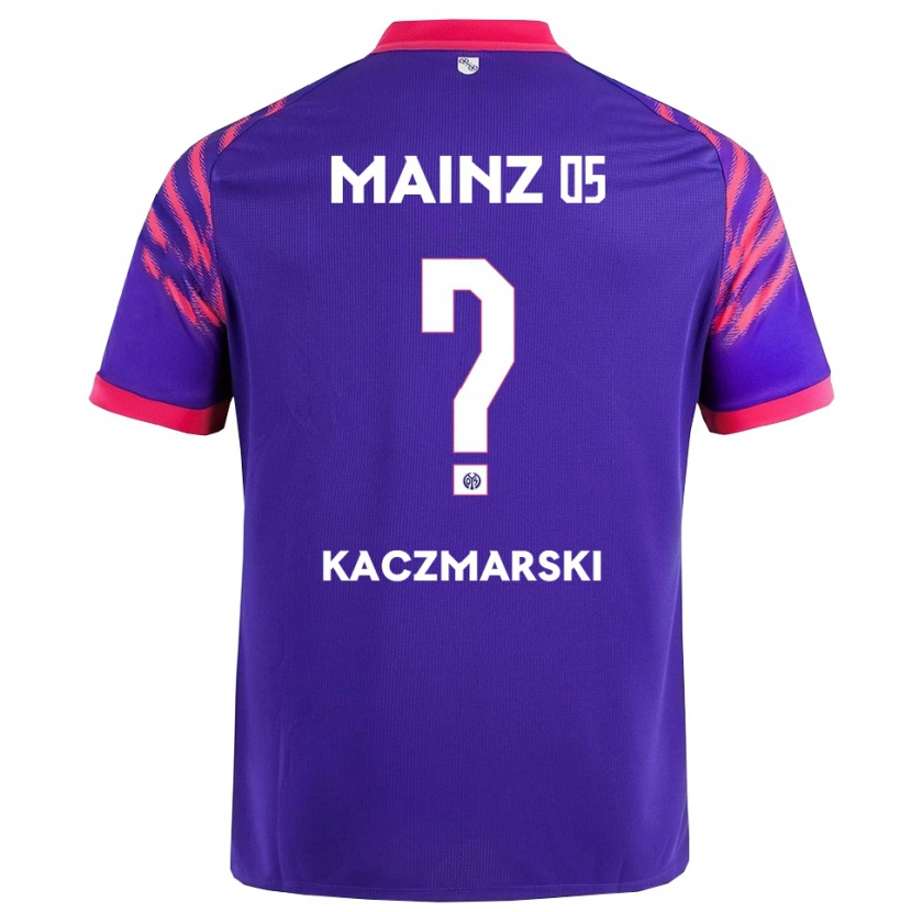Danxen Kinder Piotr Kaczmarski #0 Marineblau Pink Auswärtstrikot Trikot 2025/26 T-Shirt Österreich