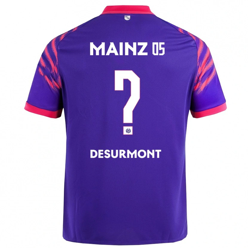 Danxen Kinder Thomas-Lê Desurmont #0 Marineblau Pink Auswärtstrikot Trikot 2025/26 T-Shirt Österreich