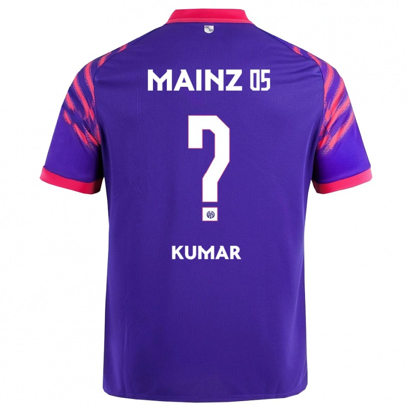 Danxen Kinder Florian Kumar #0 Marineblau Pink Auswärtstrikot Trikot 2025/26 T-Shirt Österreich
