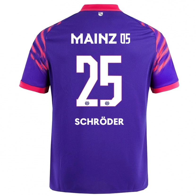 Danxen Kinder Maxim Schröder #25 Marineblau Pink Auswärtstrikot Trikot 2025/26 T-Shirt Österreich