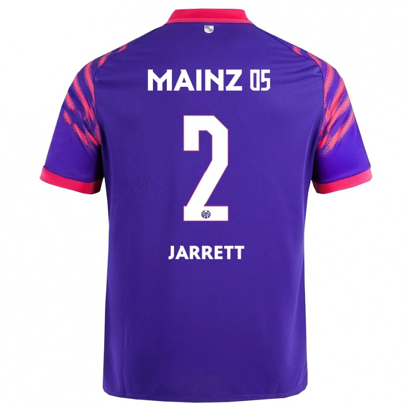 Danxen Kinder Tyrone Jarrett #2 Marineblau Pink Auswärtstrikot Trikot 2025/26 T-Shirt Österreich