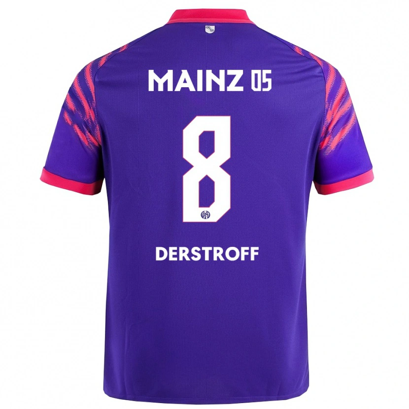 Danxen Kinder Julian-Maurice Derstroff #8 Marineblau Pink Auswärtstrikot Trikot 2025/26 T-Shirt Österreich