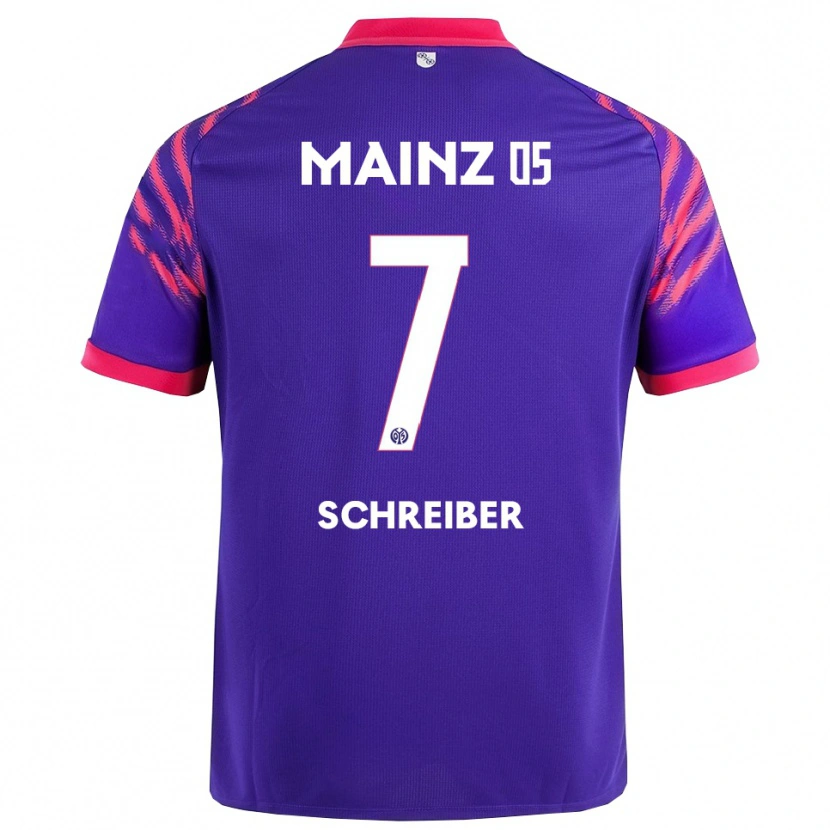 Danxen Kinder Philipp Schreiber #7 Marineblau Pink Auswärtstrikot Trikot 2025/26 T-Shirt Österreich