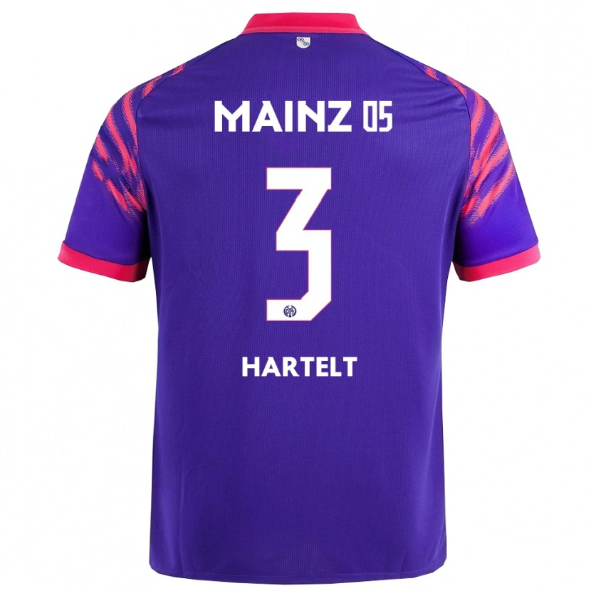 Danxen Kinder Toni Hartelt #3 Marineblau Pink Auswärtstrikot Trikot 2025/26 T-Shirt Österreich