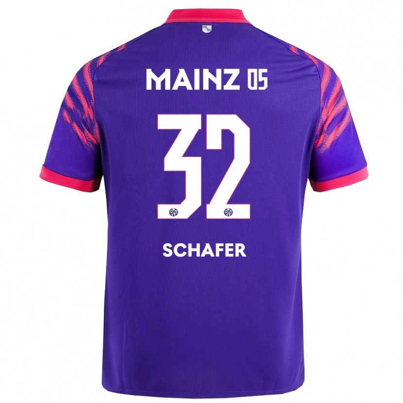 Danxen Kinder Ann-Christin Schäfer #32 Marineblau Pink Auswärtstrikot Trikot 2025/26 T-Shirt Österreich