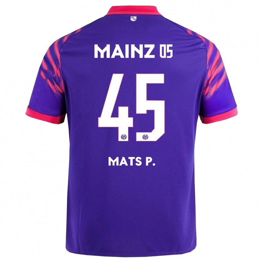 Danxen Kinder Mats Preßler #45 Marineblau Pink Auswärtstrikot Trikot 2025/26 T-Shirt Österreich