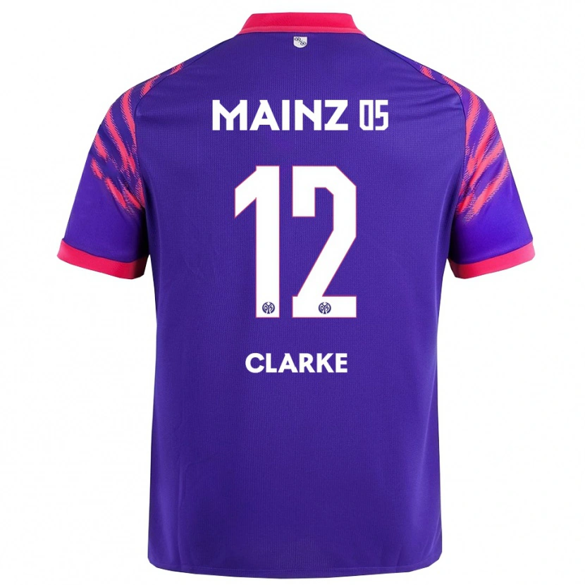 Danxen Kinder Sarah Clarke #12 Marineblau Pink Auswärtstrikot Trikot 2025/26 T-Shirt Österreich