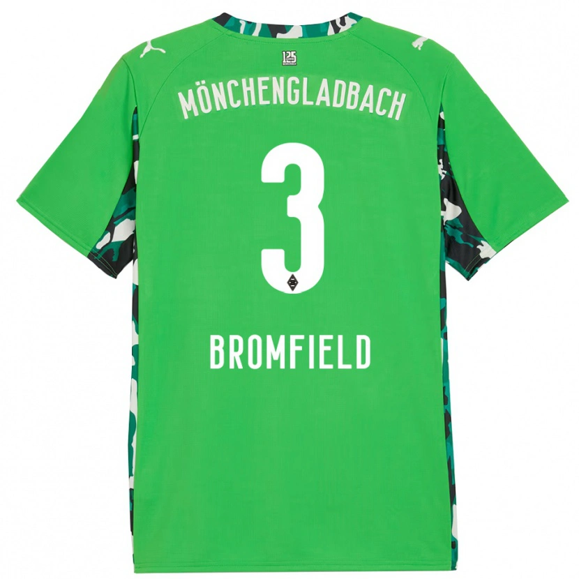 Danxen Kinder Rio Bromfield #3 Grün Schwarz Auswärtstrikot Trikot 2025/26 T-Shirt Österreich