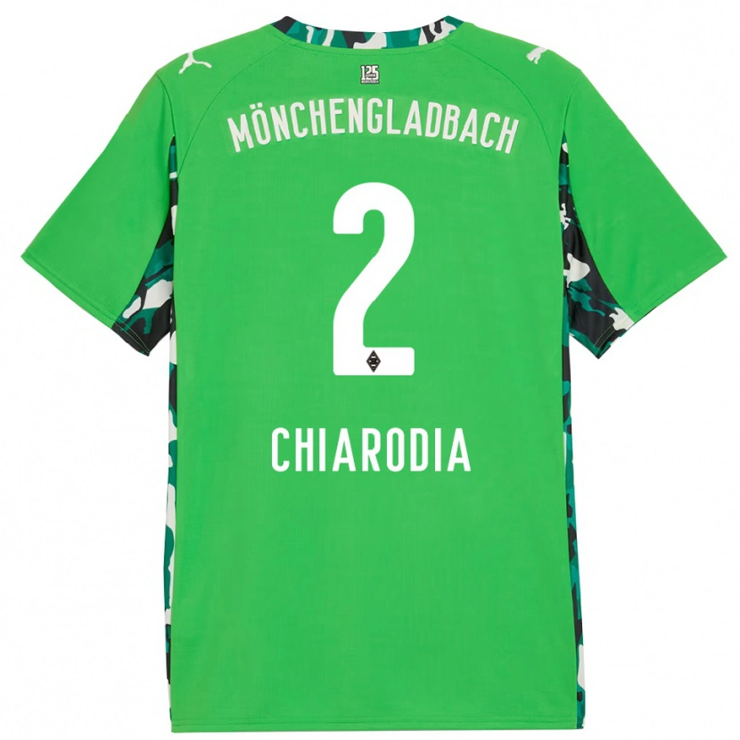 Danxen Kinder Fabio Chiarodia #2 Grün Schwarz Auswärtstrikot Trikot 2025/26 T-Shirt Österreich