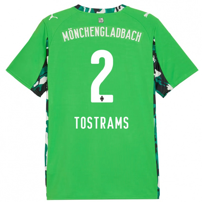Danxen Kinder Eva Tostrams #2 Grün Schwarz Auswärtstrikot Trikot 2025/26 T-Shirt Österreich