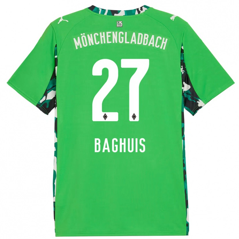 Danxen Kinder Chantal Baghuis #27 Grün Schwarz Auswärtstrikot Trikot 2025/26 T-Shirt Österreich