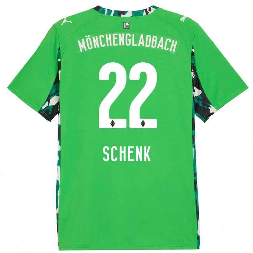 Danxen Kinder Isabel Schenk #22 Grün Schwarz Auswärtstrikot Trikot 2025/26 T-Shirt Österreich