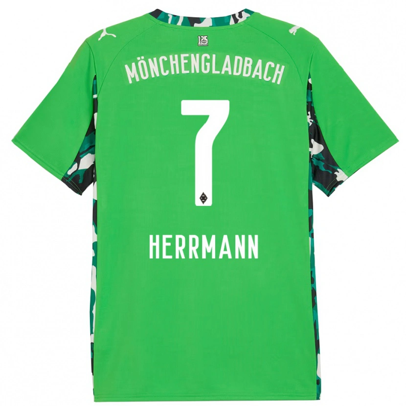 Danxen Kinder Patrick Herrmann #7 Grün Schwarz Auswärtstrikot Trikot 2025/26 T-Shirt Österreich