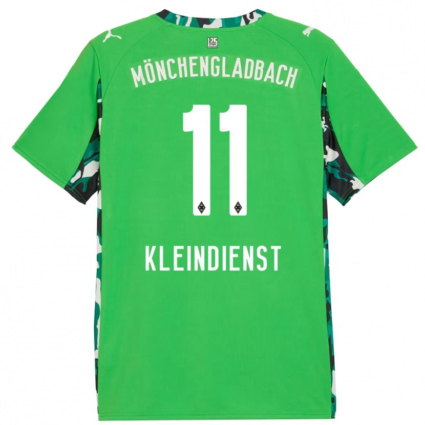 Danxen Kinder Tim Kleindienst #11 Grün Schwarz Auswärtstrikot Trikot 2025/26 T-Shirt Österreich