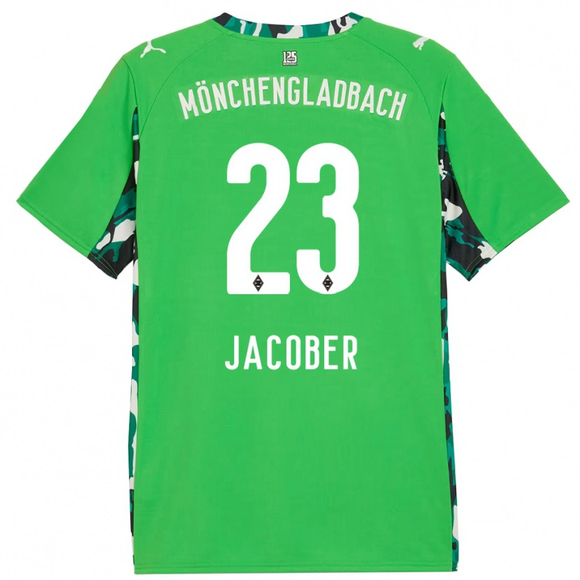 Danxen Kinder Magdalena Jacober #23 Grün Schwarz Auswärtstrikot Trikot 2025/26 T-Shirt Österreich