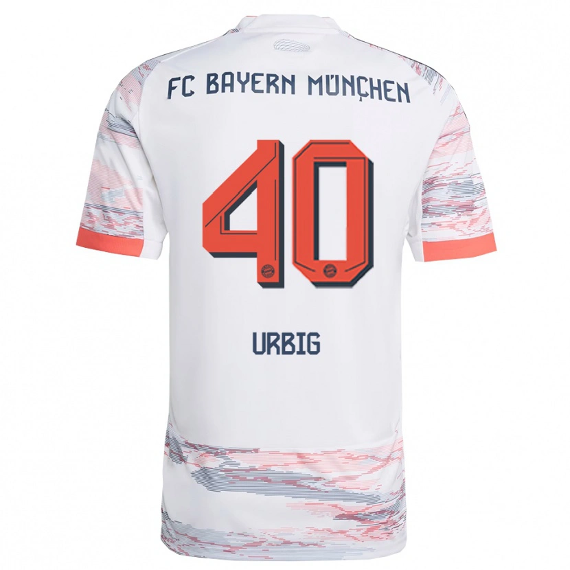 Danxen Kinder Jonas Urbig #40 Weiß Grau Auswärtstrikot Trikot 2025/26 T-Shirt Österreich