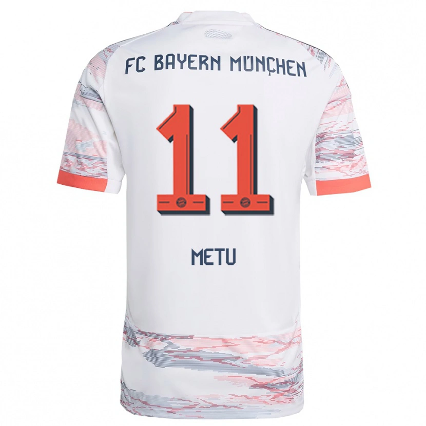 Danxen Kinder Emilian Metu #11 Weiß Grau Auswärtstrikot Trikot 2025/26 T-Shirt Österreich