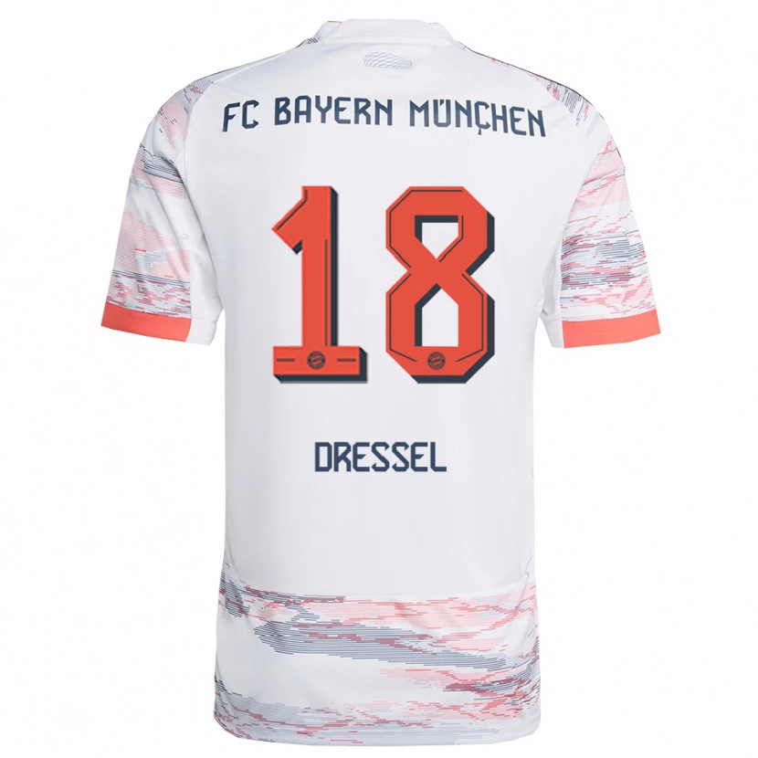 Danxen Kinder Timon Dressel #18 Weiß Grau Auswärtstrikot Trikot 2025/26 T-Shirt Österreich