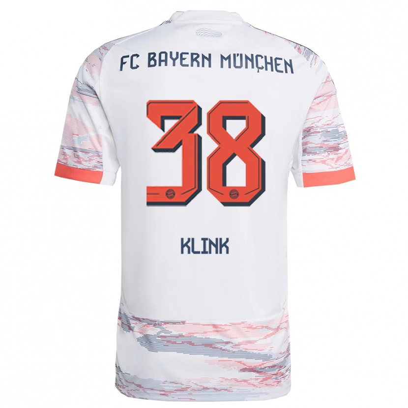 Danxen Kinder Anna Klink #38 Weiß Grau Auswärtstrikot Trikot 2025/26 T-Shirt Österreich