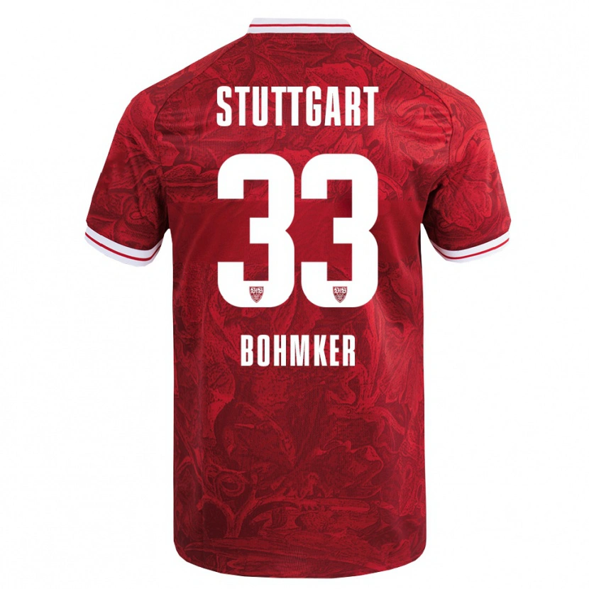Danxen Kinder Finn Böhmker #33 Rot Schwarz Auswärtstrikot Trikot 2025/26 T-Shirt Österreich