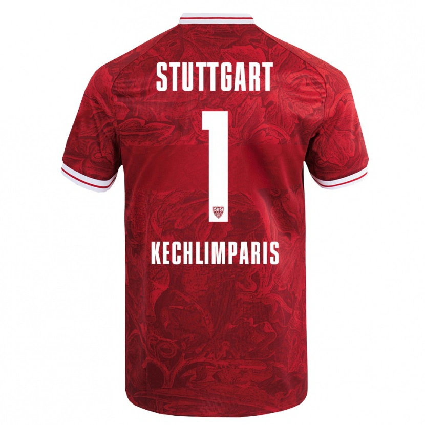 Danxen Kinder Ioannis Kechlimparis #1 Rot Schwarz Auswärtstrikot Trikot 2025/26 T-Shirt Österreich